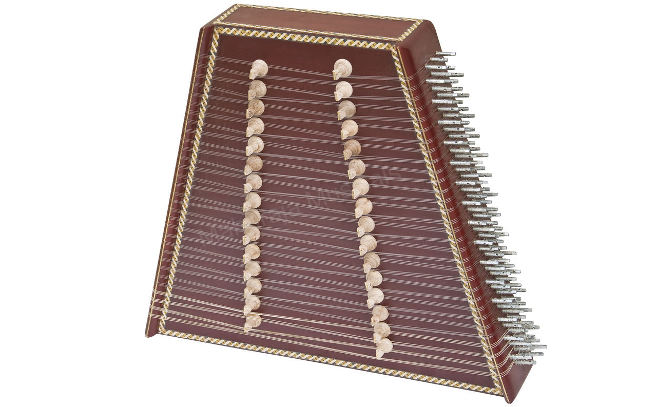 Maharaja Musicals Santoor, 93 Strings, Mahogany