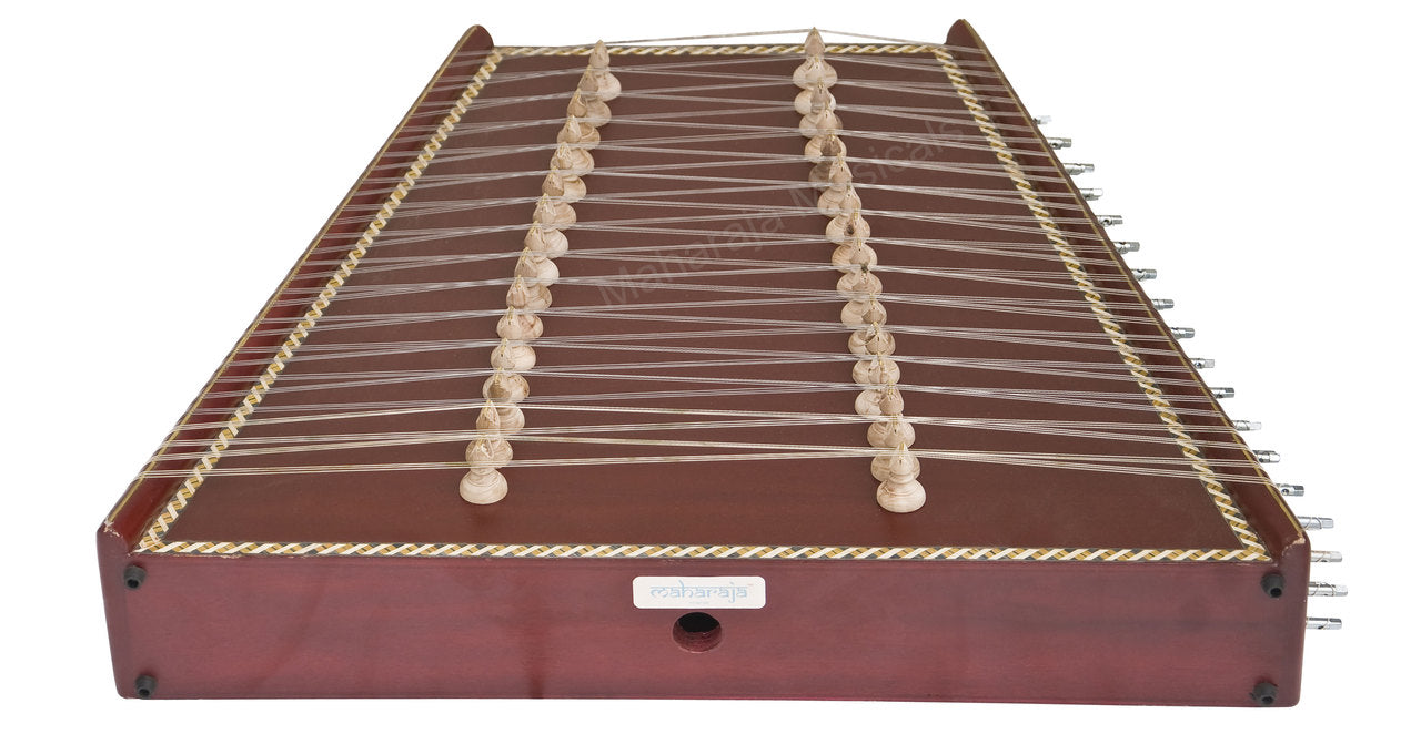 Maharaja Musicals Santoor, 93 Strings, Mahogany