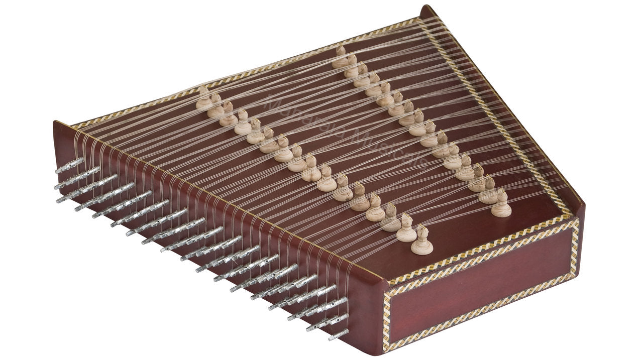 Maharaja Musicals Santoor, 93 Strings, Mahogany