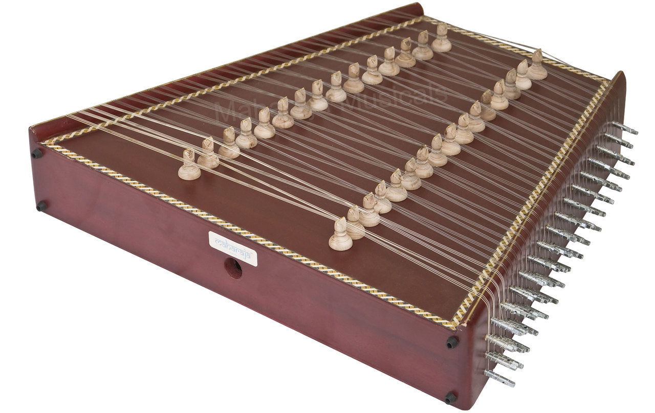 Maharaja Musicals Santoor, 93 Strings, Mahogany