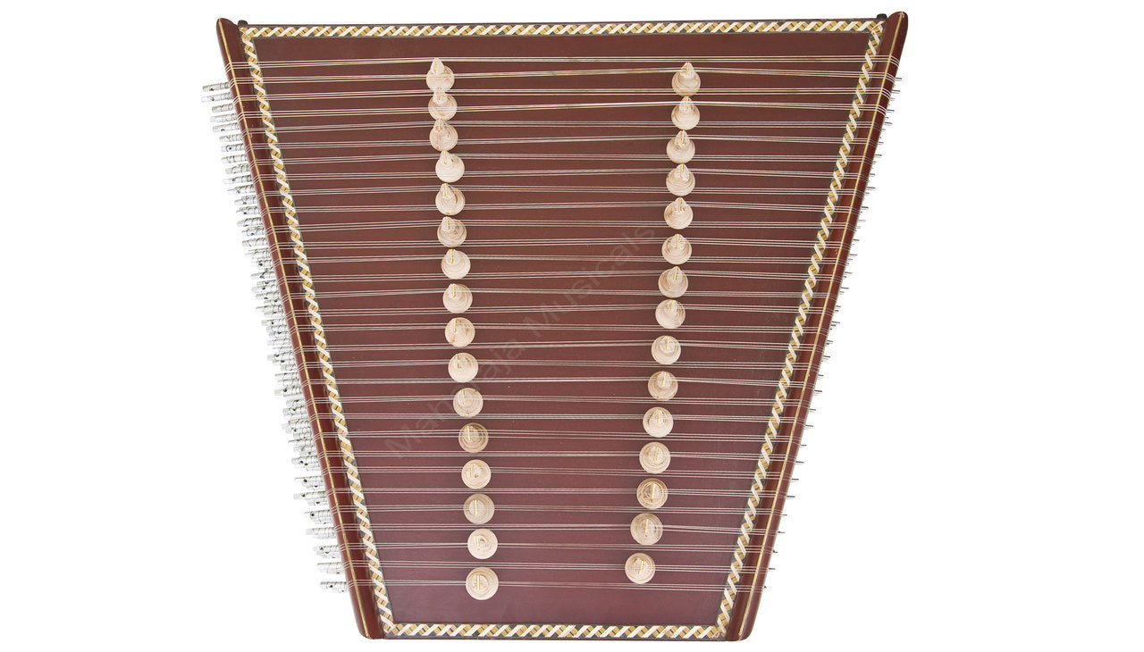 Maharaja Musicals Santoor, 93 Strings, Mahogany