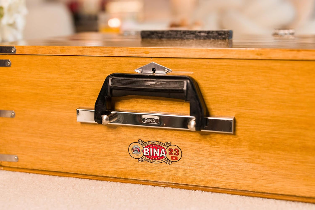 Bina No. 23B Deluxe Harmonium, 2.5 Octave, Folding