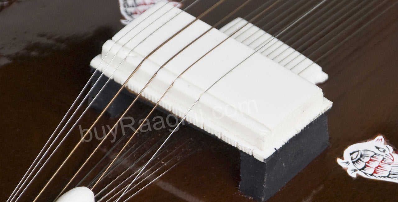 Kanai Lal Khajoor Patta Sitar, Ravi Shankar Style, Fiber Case