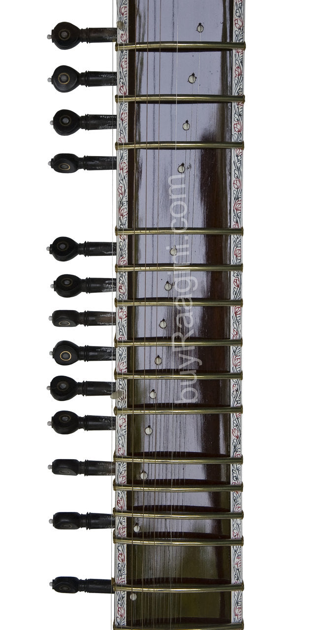 Kanai Lal Khajoor Patta Sitar, Ravi Shankar Style, Fiber Case