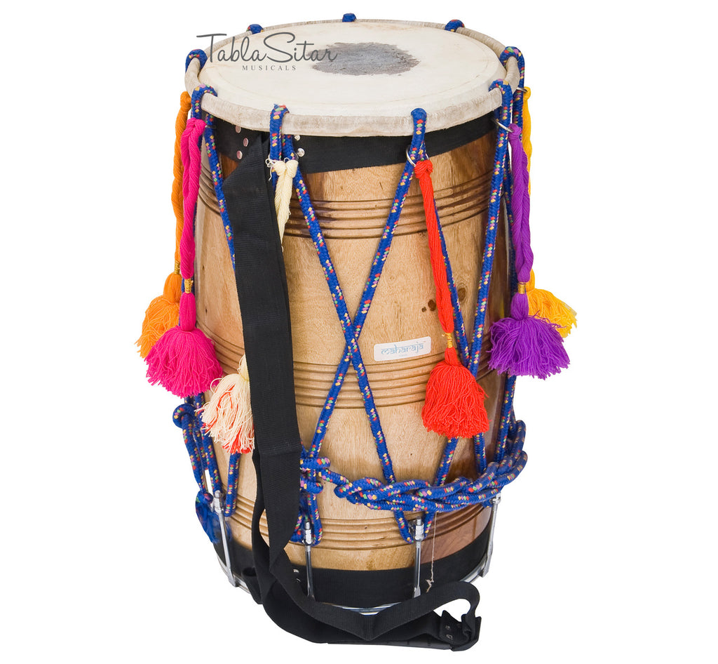 Maharaja Musicals Bhangra Dhol, Sheesham, Remo Head