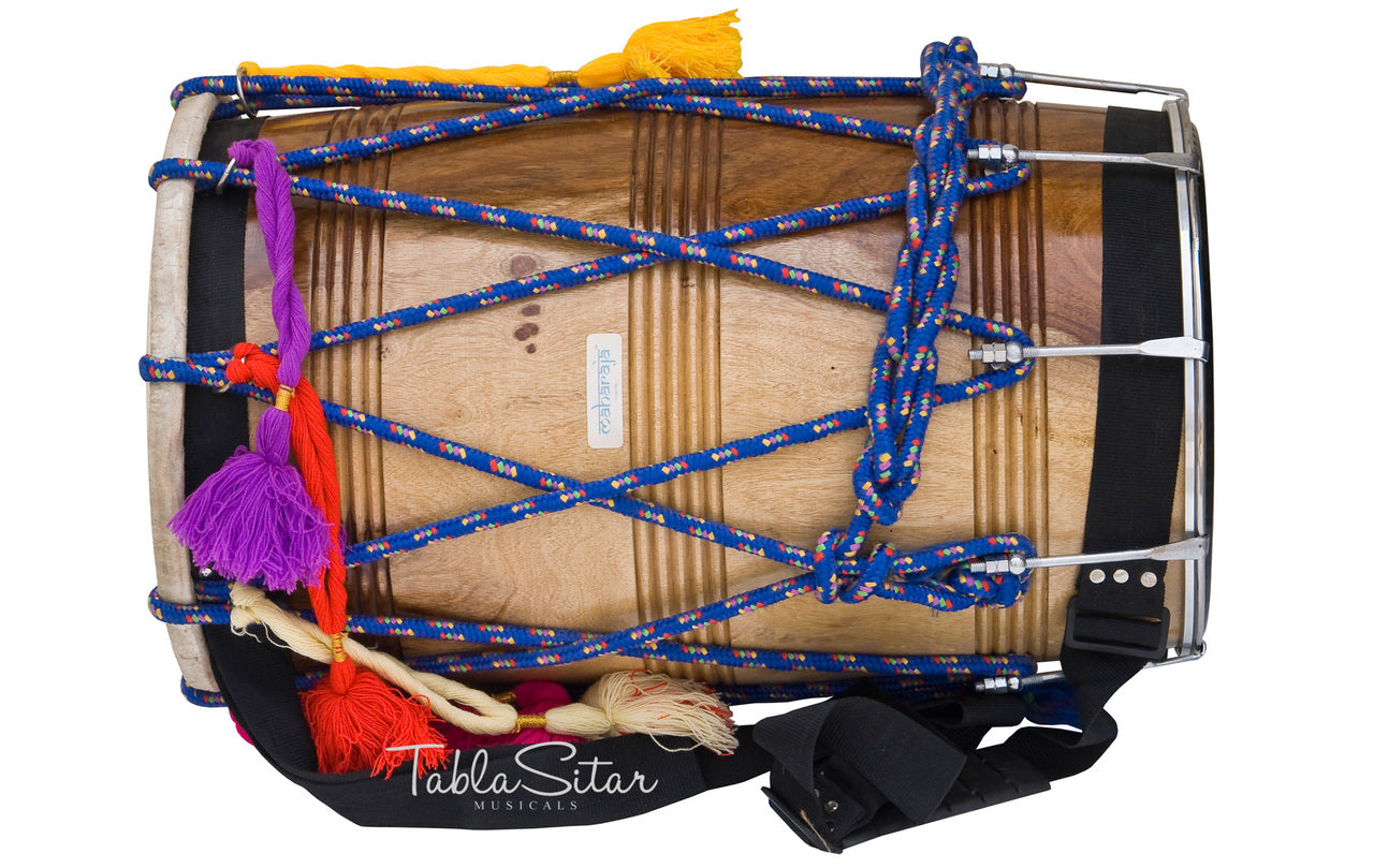 Maharaja Musicals Bhangra Dhol, Sheesham, Remo Head