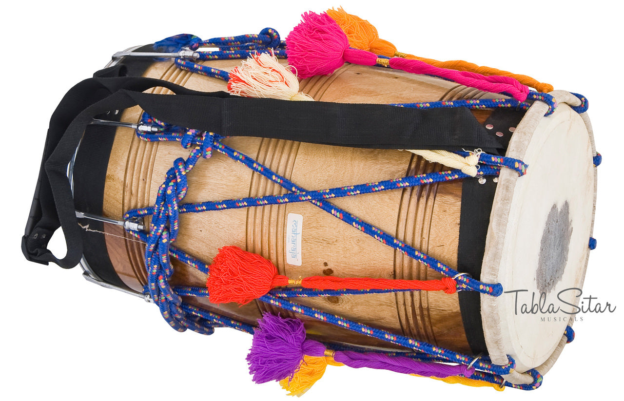 Maharaja Musicals Bhangra Dhol, Sheesham, Remo Head