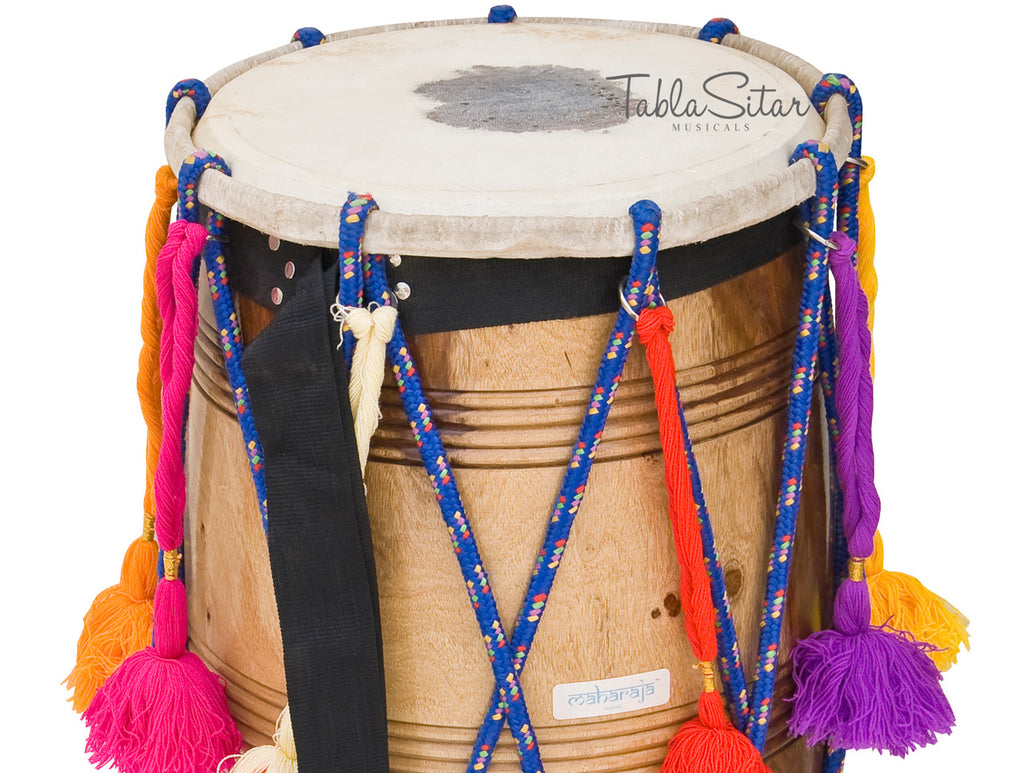 Maharaja Musicals Bhangra Dhol, Sheesham, Remo Head