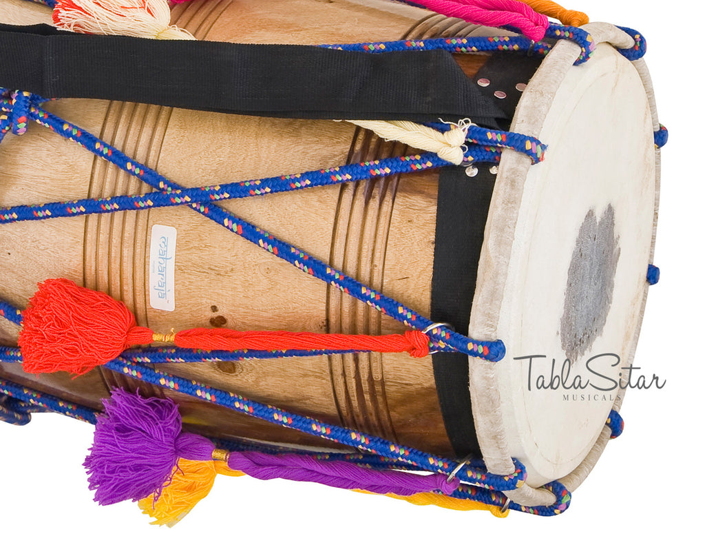 Maharaja Musicals Bhangra Dhol, Sheesham, Remo Head