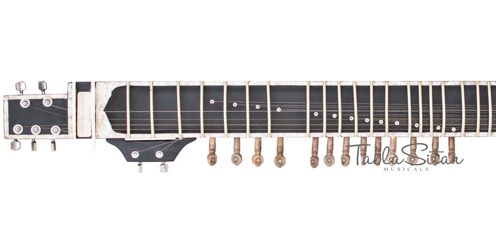 Maharaja Musicals Electric Sitar, Kharaj Pancham, Black, Tun Wood