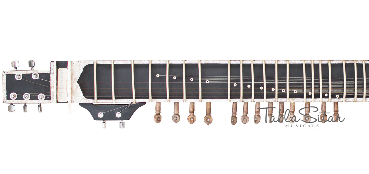 Maharaja Musicals Electric Sitar, Kharaj Pancham, Black, Tun Wood