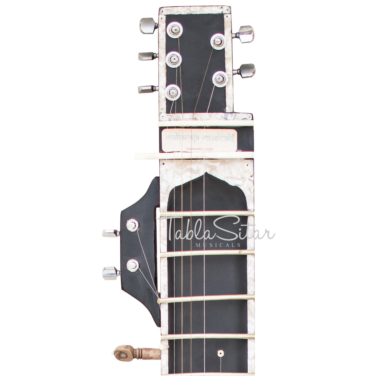 Maharaja Musicals Electric Sitar, Kharaj Pancham, Black, Tun Wood