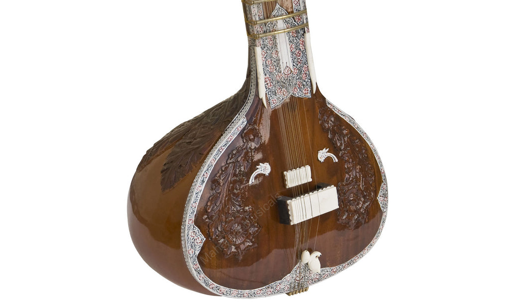 Maharaja Musicals Angur Patta Sitar, Kharaj Pancham, Fiber Case