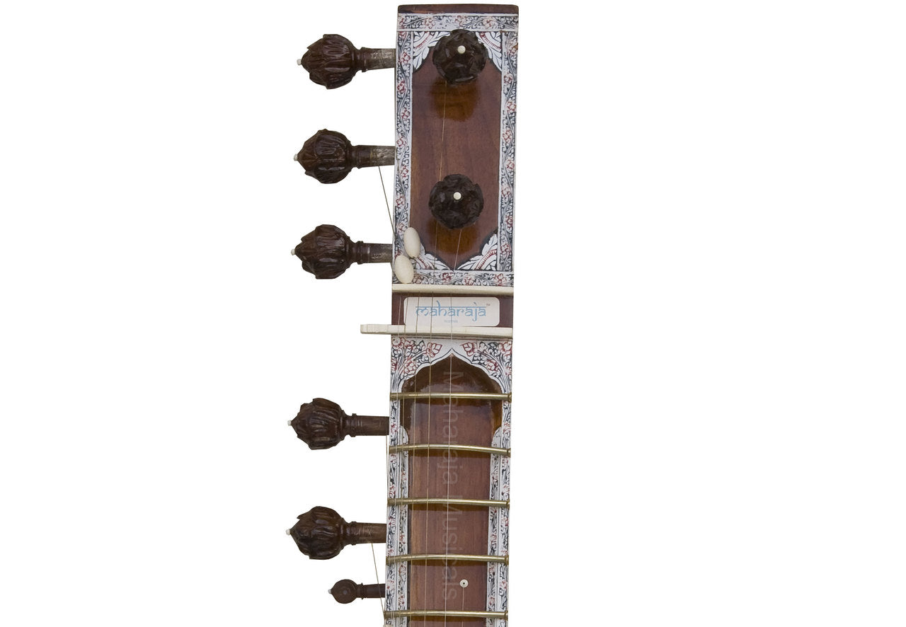 Maharaja Musicals Angur Patta Sitar, Kharaj Pancham, Fiber Case