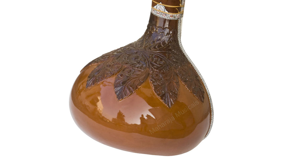 Maharaja Musicals Angur Patta Sitar, Kharaj Pancham, Fiber Case