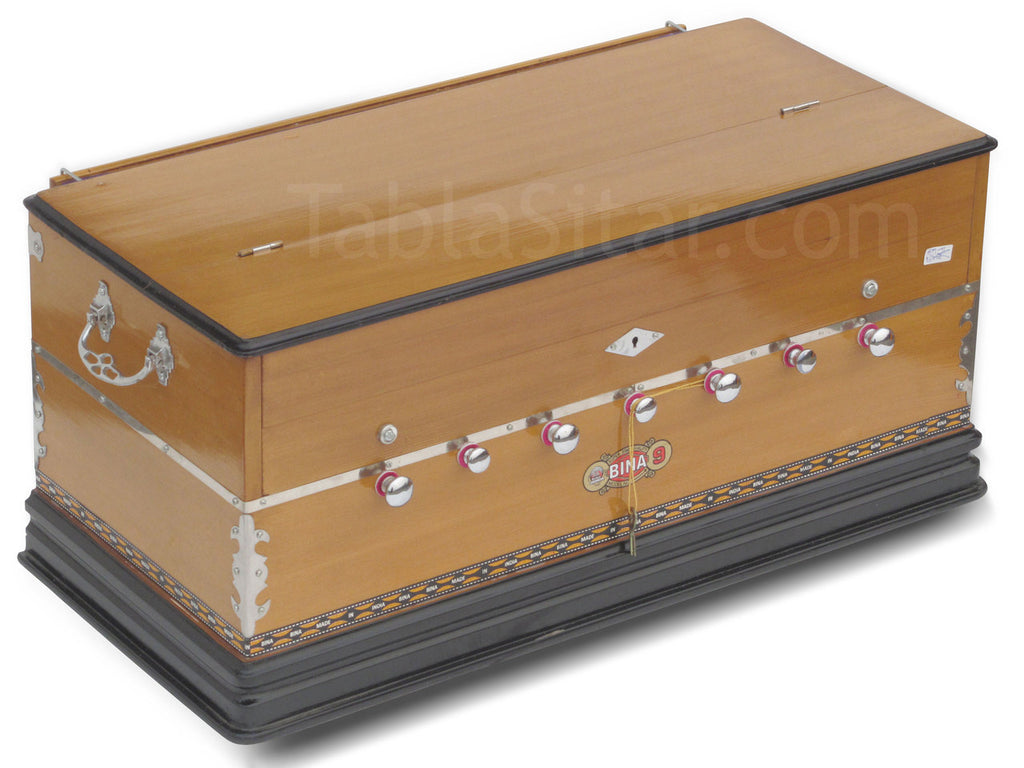 Bina No. 9 Harmonium, 3.5 Octave, 7 Stops, Coupler, Teak