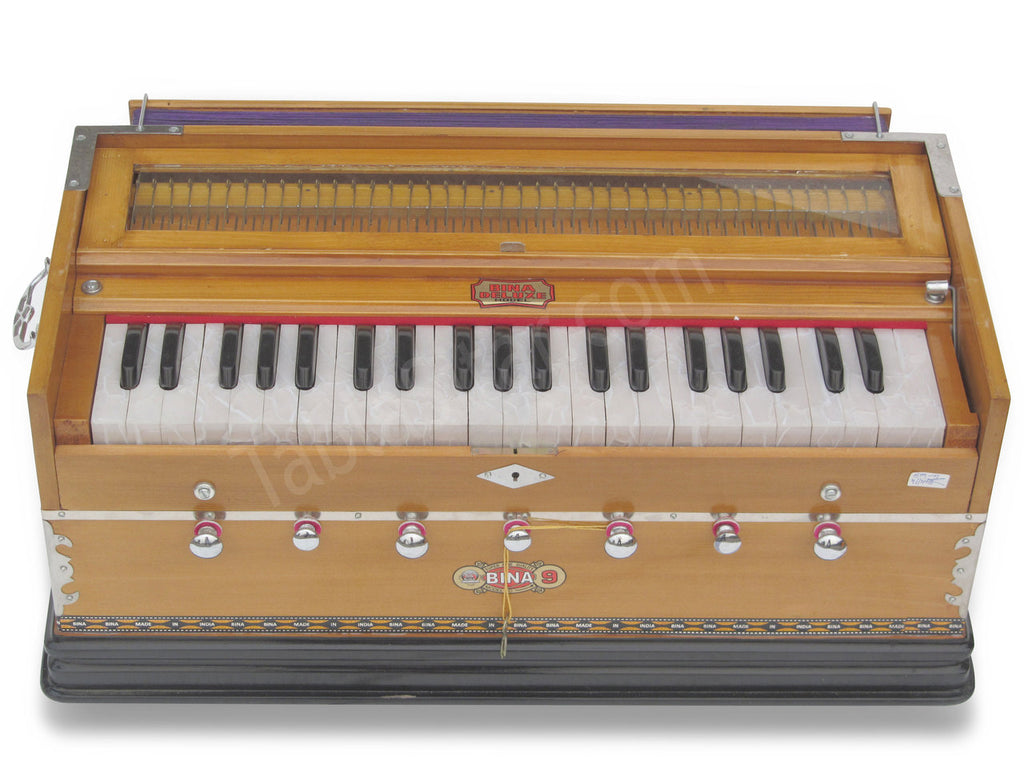 Bina No. 9 Harmonium, 3.5 Octave, 7 Stops, Coupler, Teak