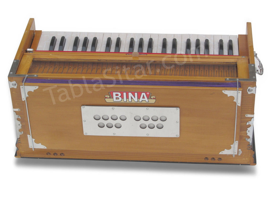 Bina No. 9 Harmonium, 3.5 Octave, 7 Stops, Coupler, Teak