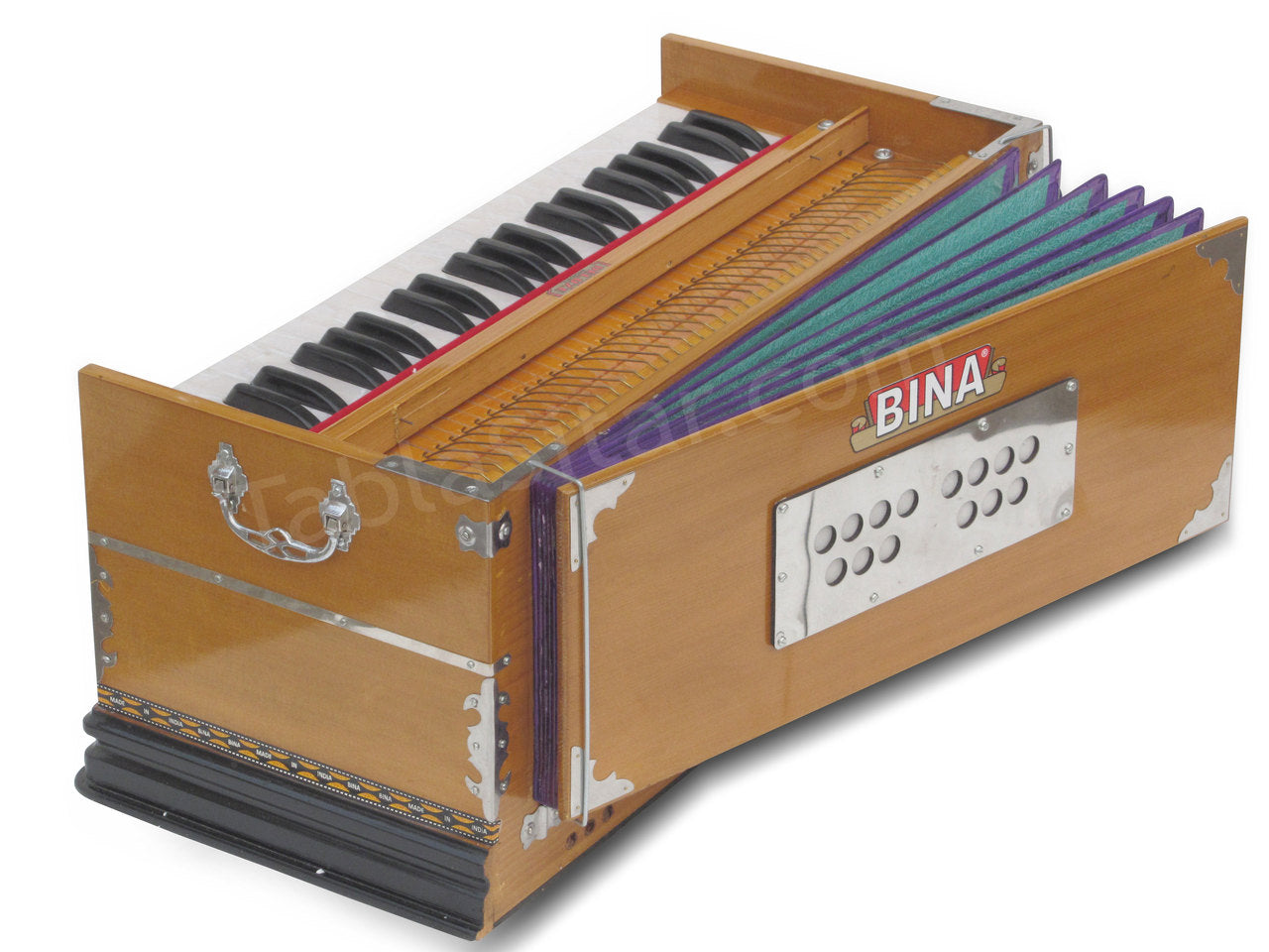 Bina No. 9 Harmonium, 3.5 Octave, 7 Stops, Coupler, Teak