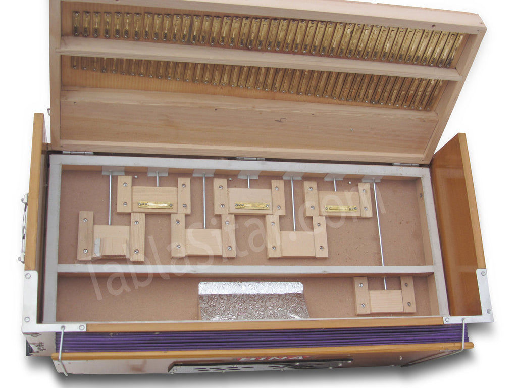 Bina No. 9 Harmonium, 3.5 Octave, 7 Stops, Coupler, Teak