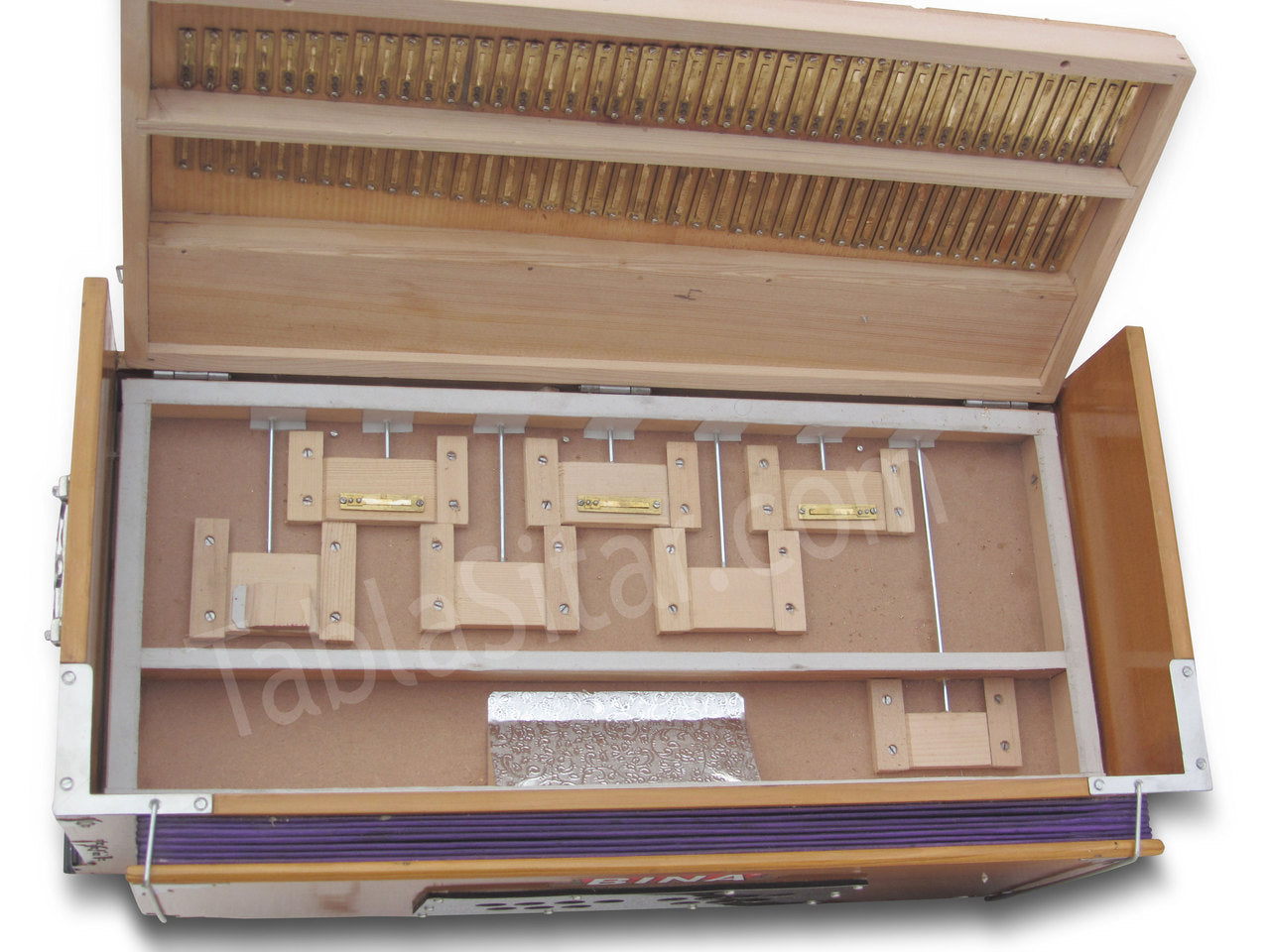 Bina No. 9 Harmonium, 3.5 Octave, 7 Stops, Coupler, Teak