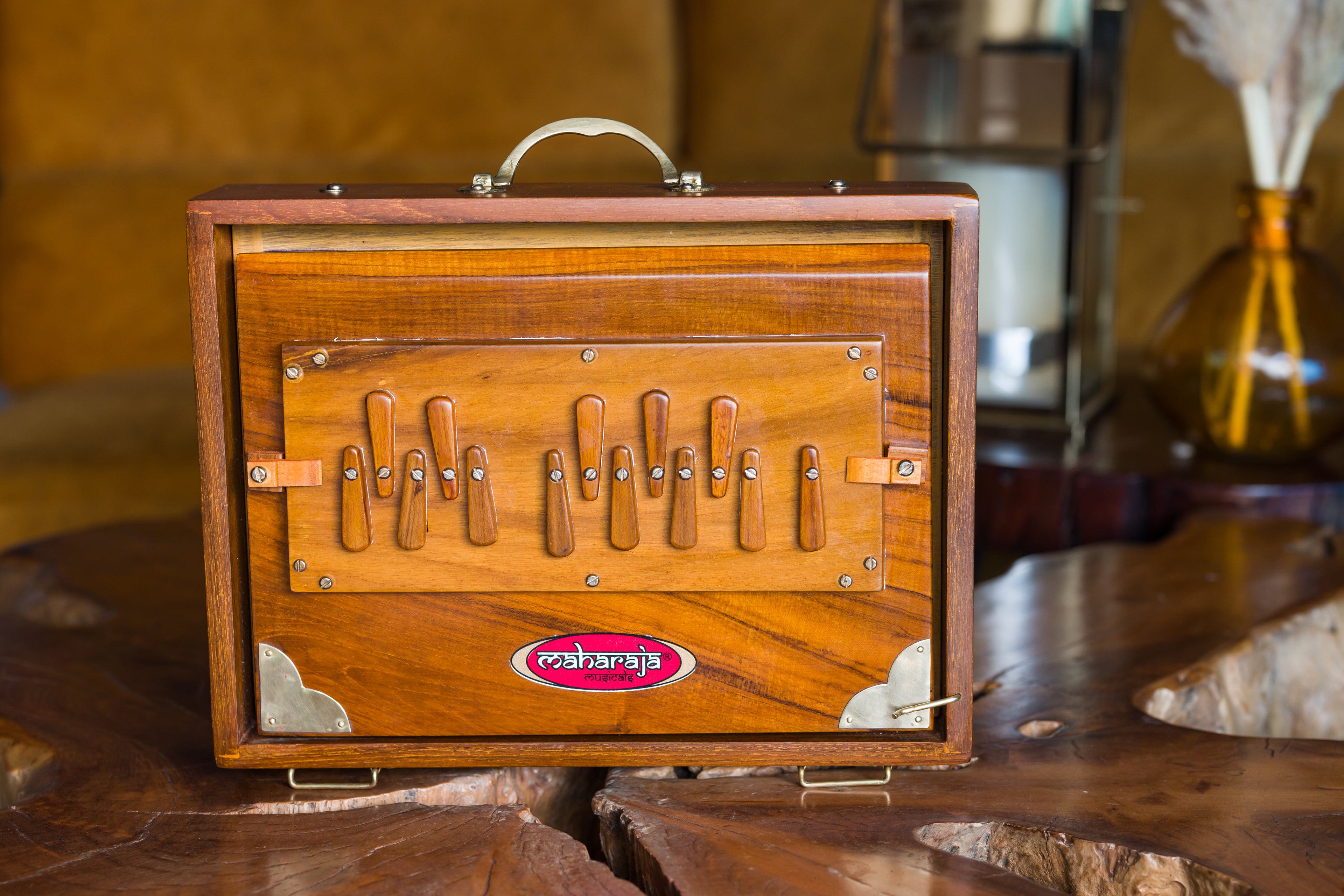 Maharaja Musicals Shruti Box, Teak Wood (No. SB-S)