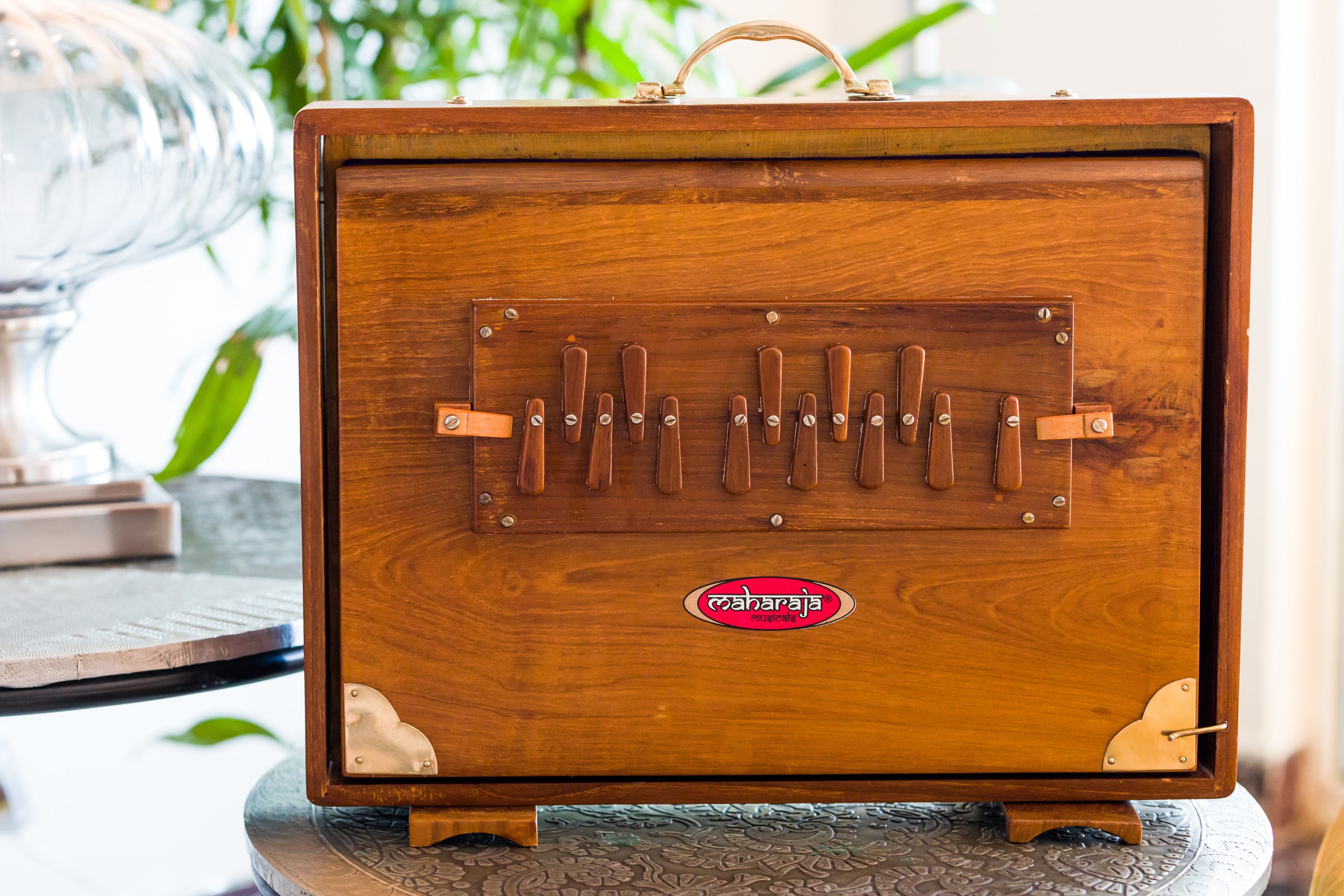Maharaja Musicals Shruti Box, Teak Wood (No. SB-L)