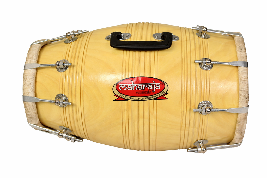 Maharaja Musicals Dholak, Mango Wood, Bolt-Tuned