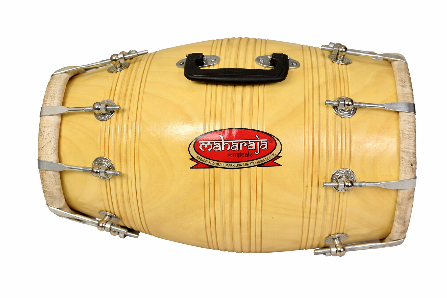 Maharaja Musicals Dholak, Mango Wood, Bolt-Tuned
